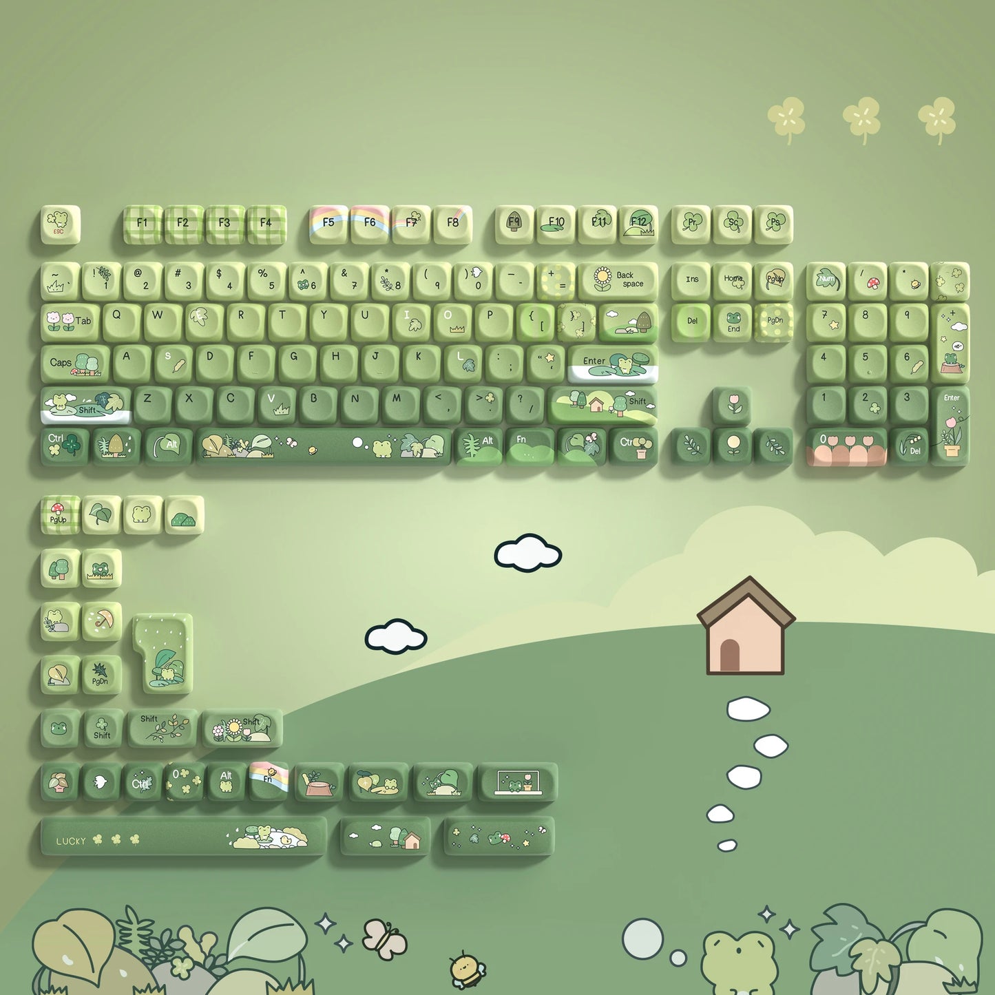 Green Forest Keycaps