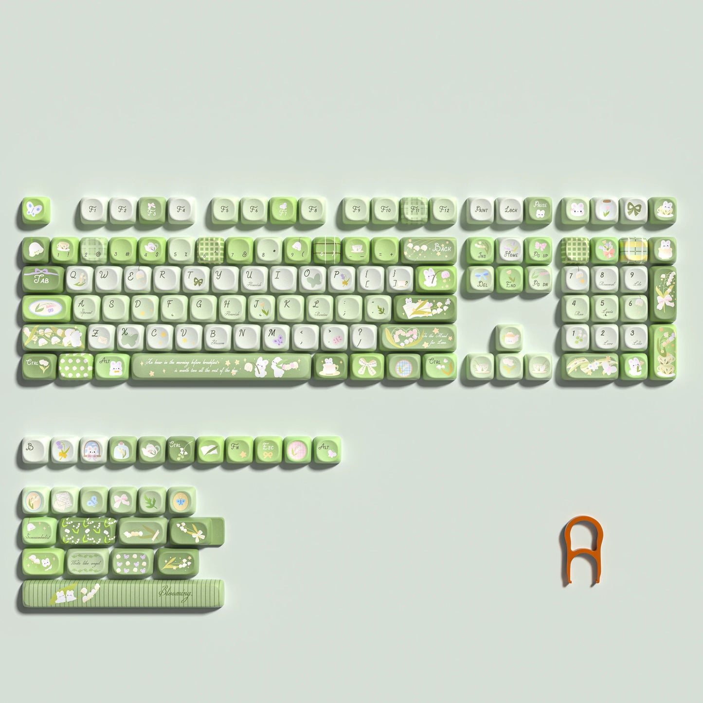 Lily of the Valley Keycaps