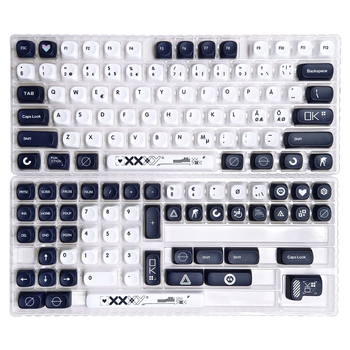 AZERTY-Tastenkappen, Druckstream