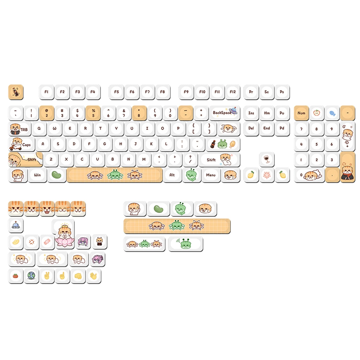 Keycaps Chat Roux