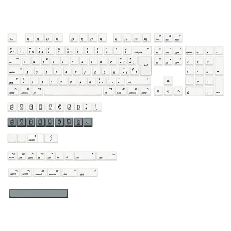 Keycaps AZERTY/QWERTY XDA Rétro - Vue 10