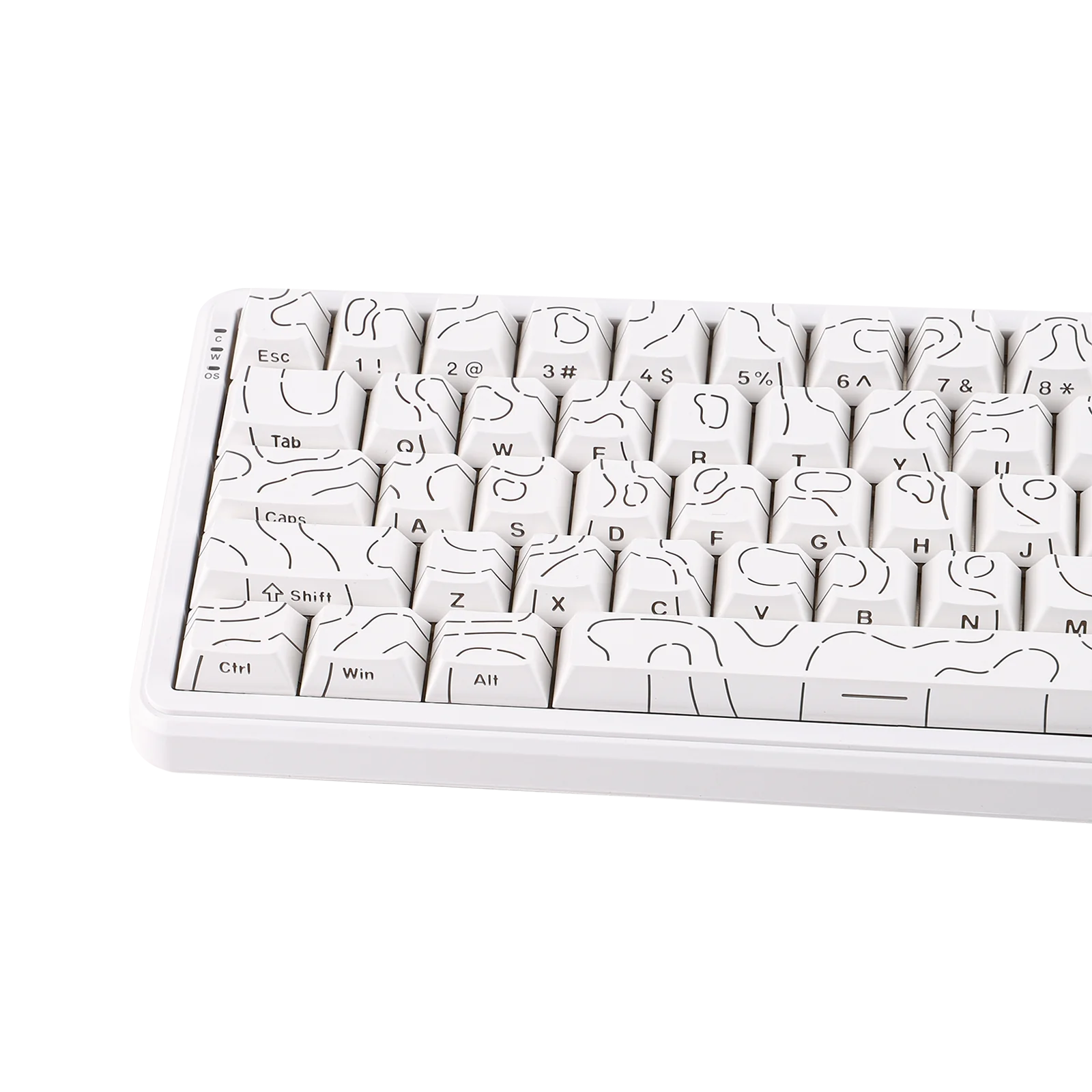 AJAZZ AK680 MAX Blanc ANSI Side-Printed qwerty