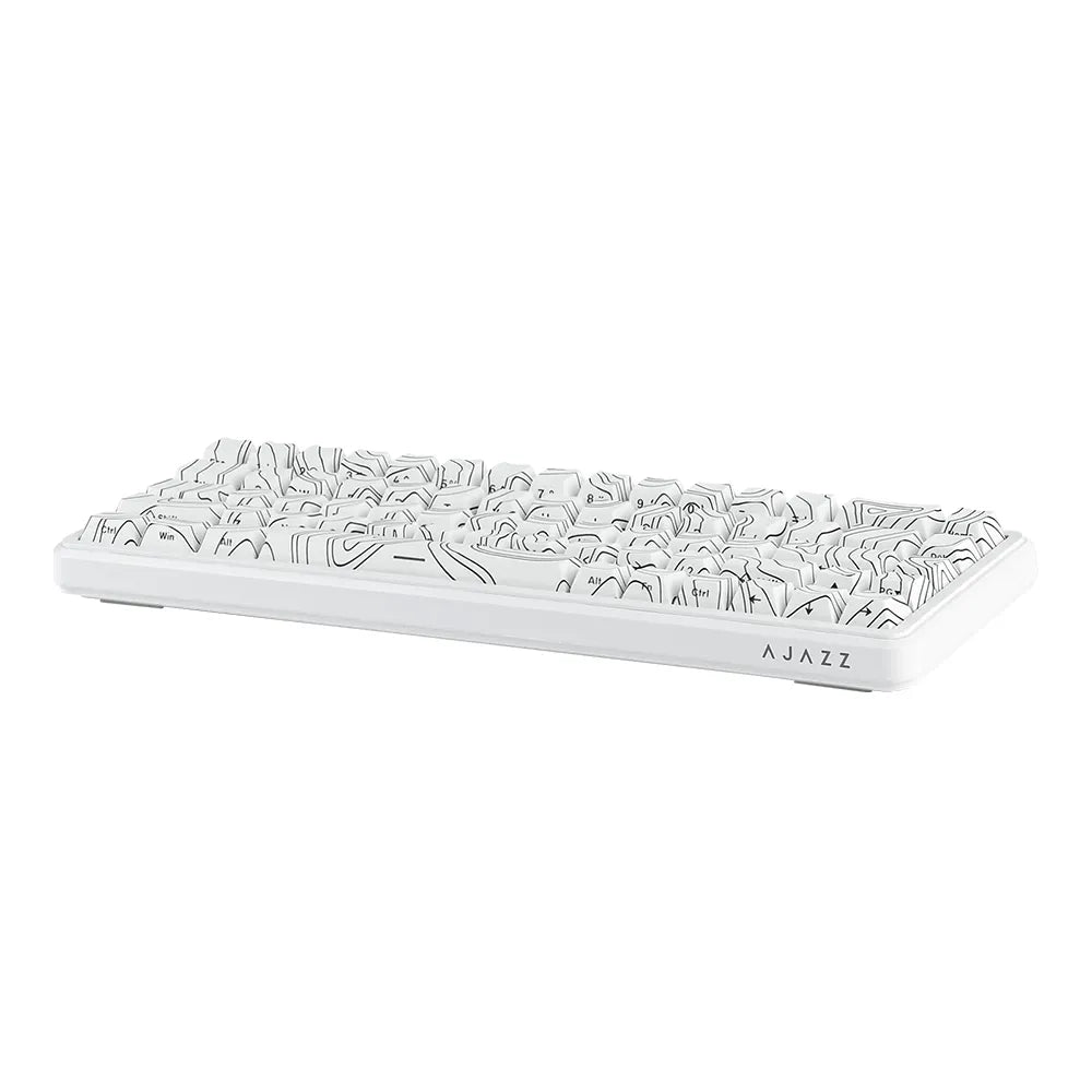 Keyboard AJAZZ AK680 MAX Blanc ANSI Side-Printed