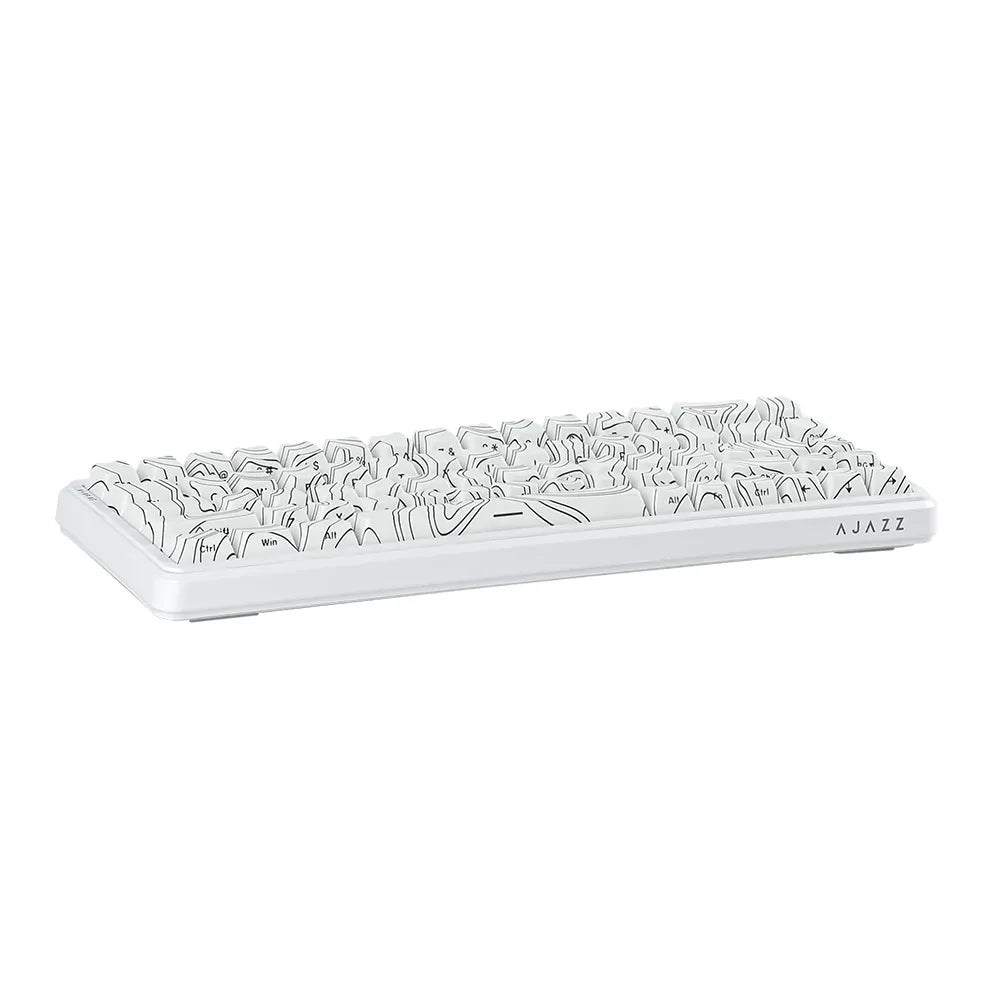 Clavier AJAZZ AK680 MAX Blanc ANSI Side-Printed