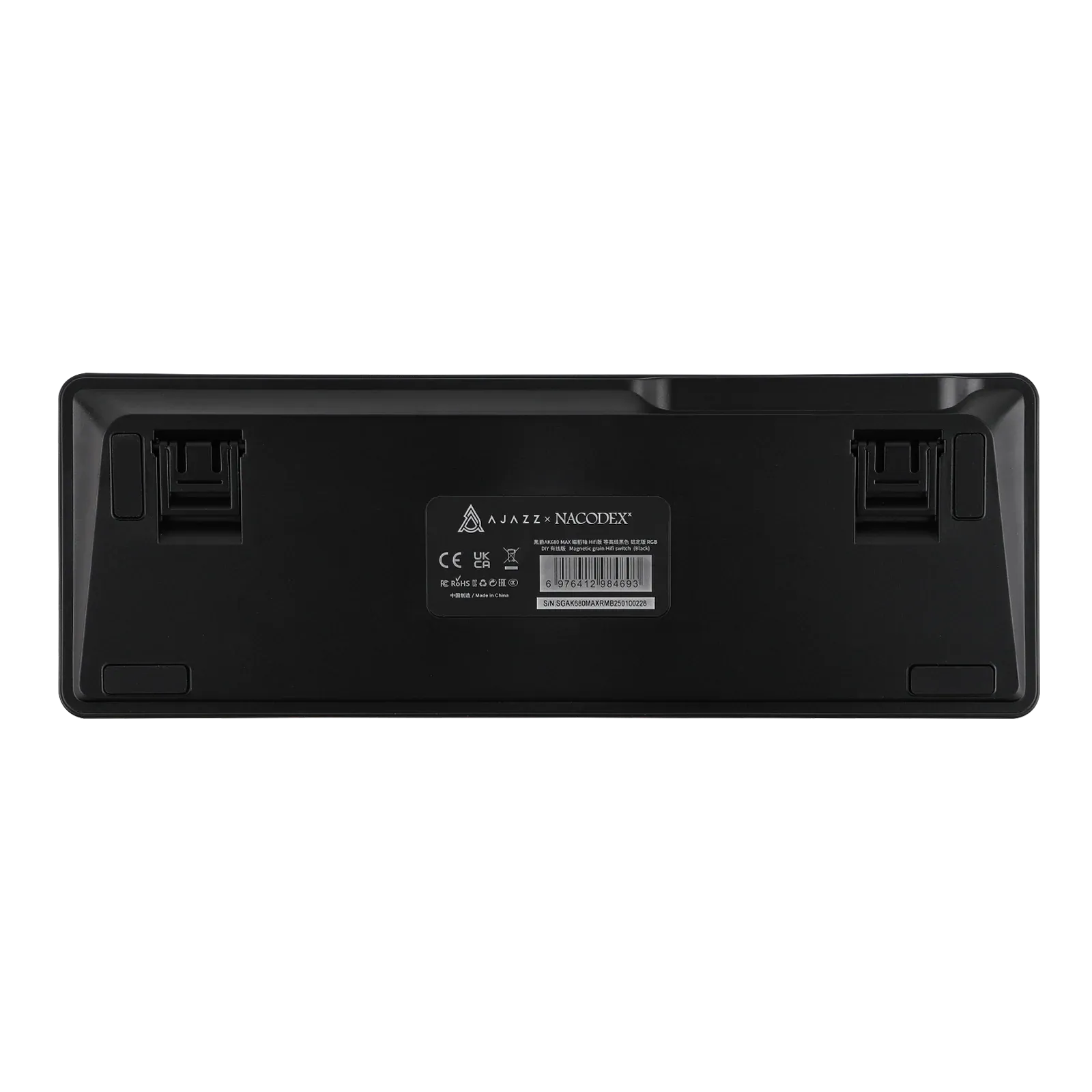 AJAZZ AK680 MAX Noir vue de dessous