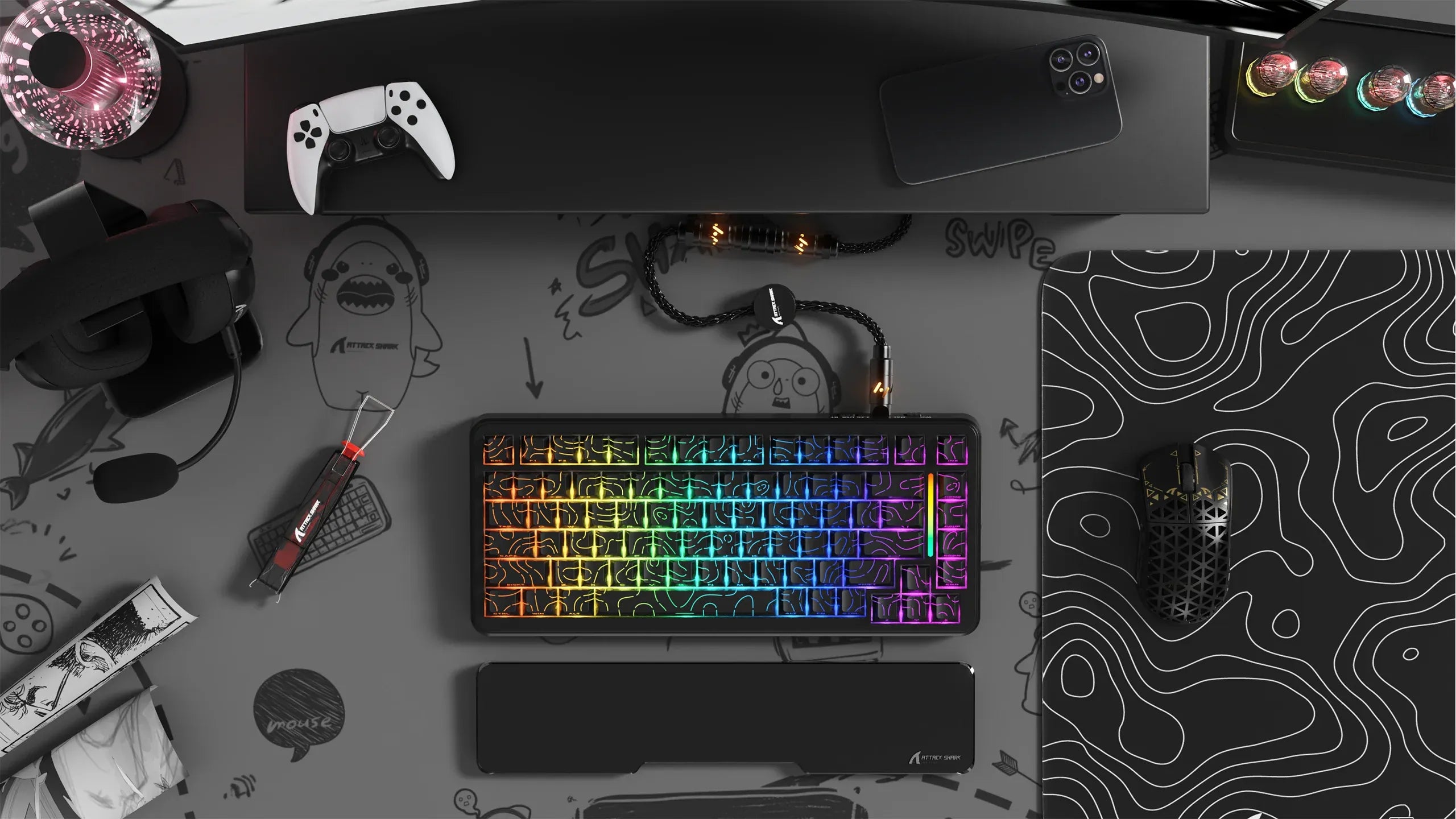Attack Shark setup noir
