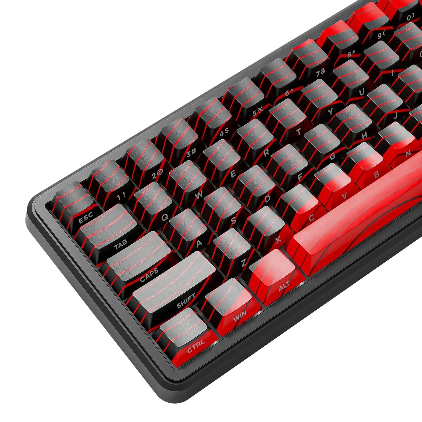 Attack Shark X65 PRO HE Tri-mode Noir/Rouge touches qwerty