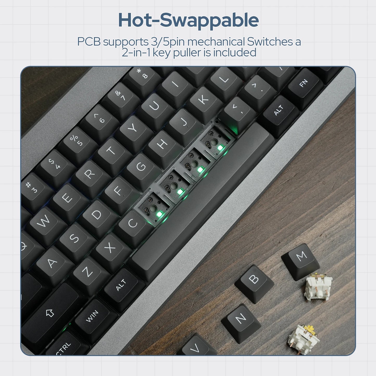 Benutzerdefinierte EPOMAKER Shadow-X-Tastatur 70 %