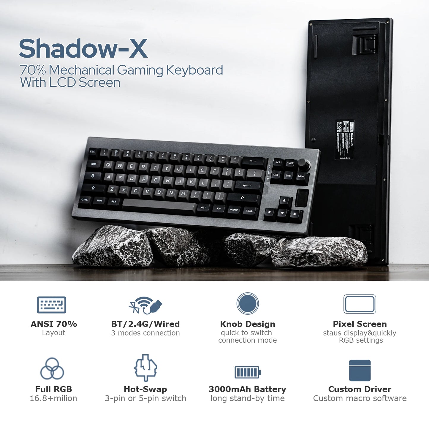 Benutzerdefinierte EPOMAKER Shadow-X-Tastatur 70 %