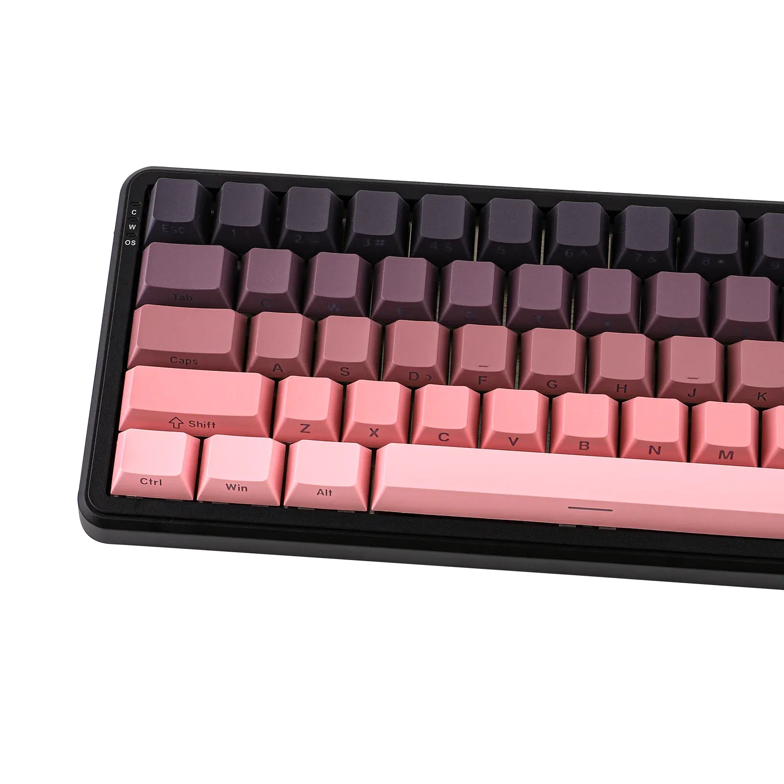 AJAZZ AK680 MAX Rose ANSI vue des touches