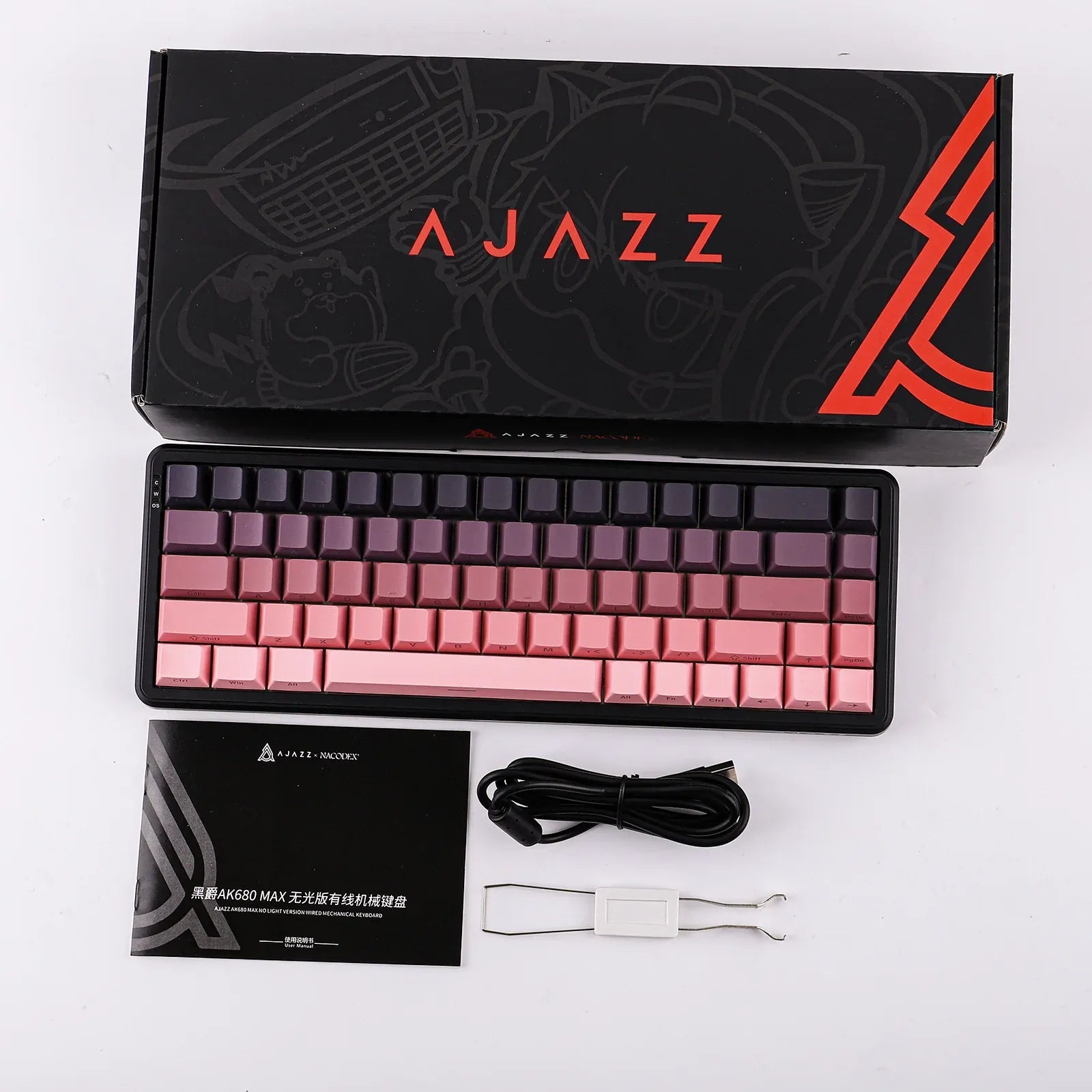 AJAZZ AK680 MAX Rose ANSI packaging