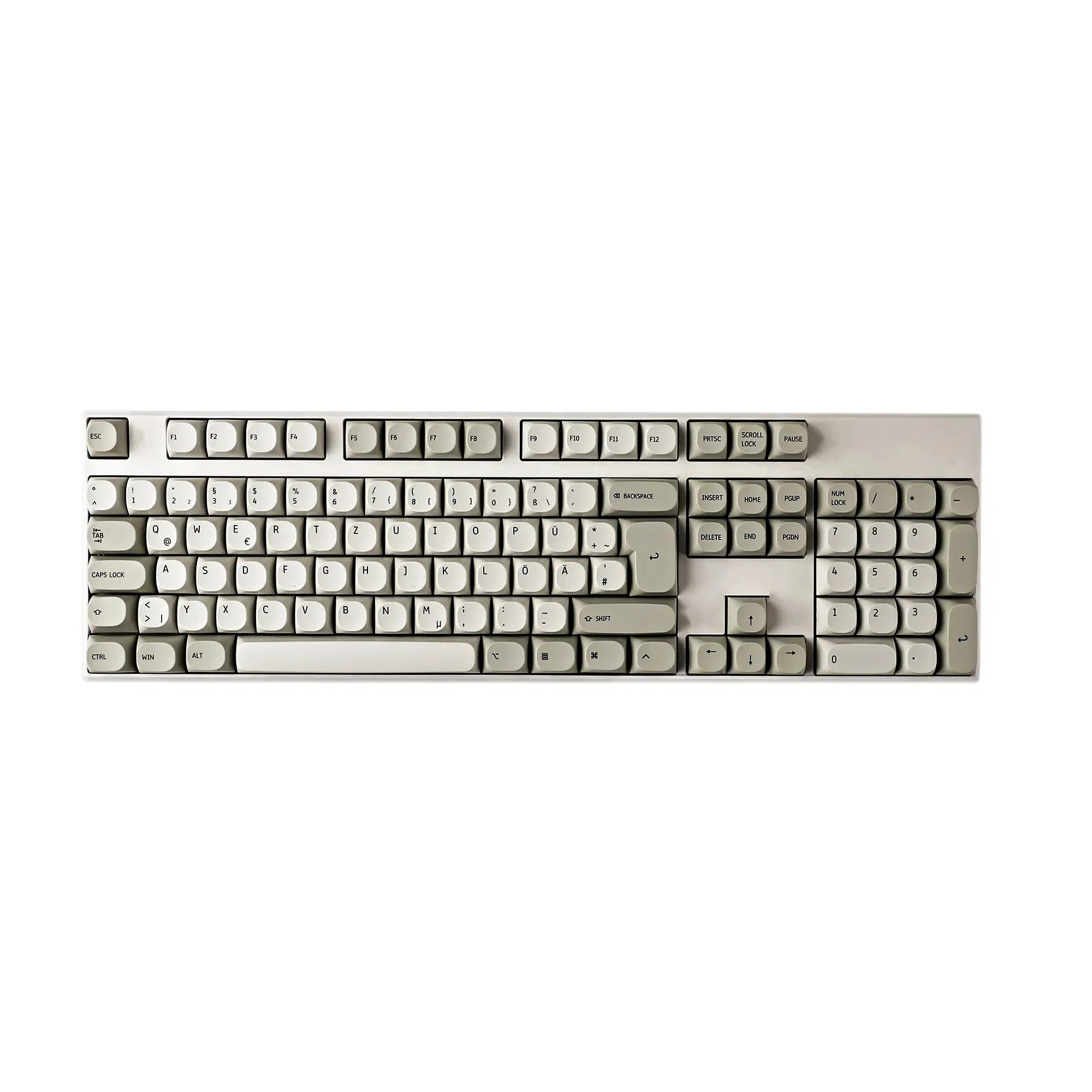 Keycaps ISO DE Uralt Grau