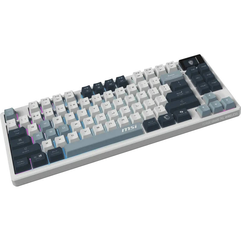 MSI FORGE GK600 TKL W SKY FR avec logo