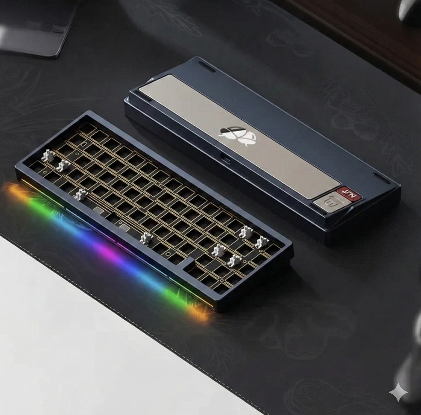 NUT65 Custom Keyboard Kit, Navy Blue