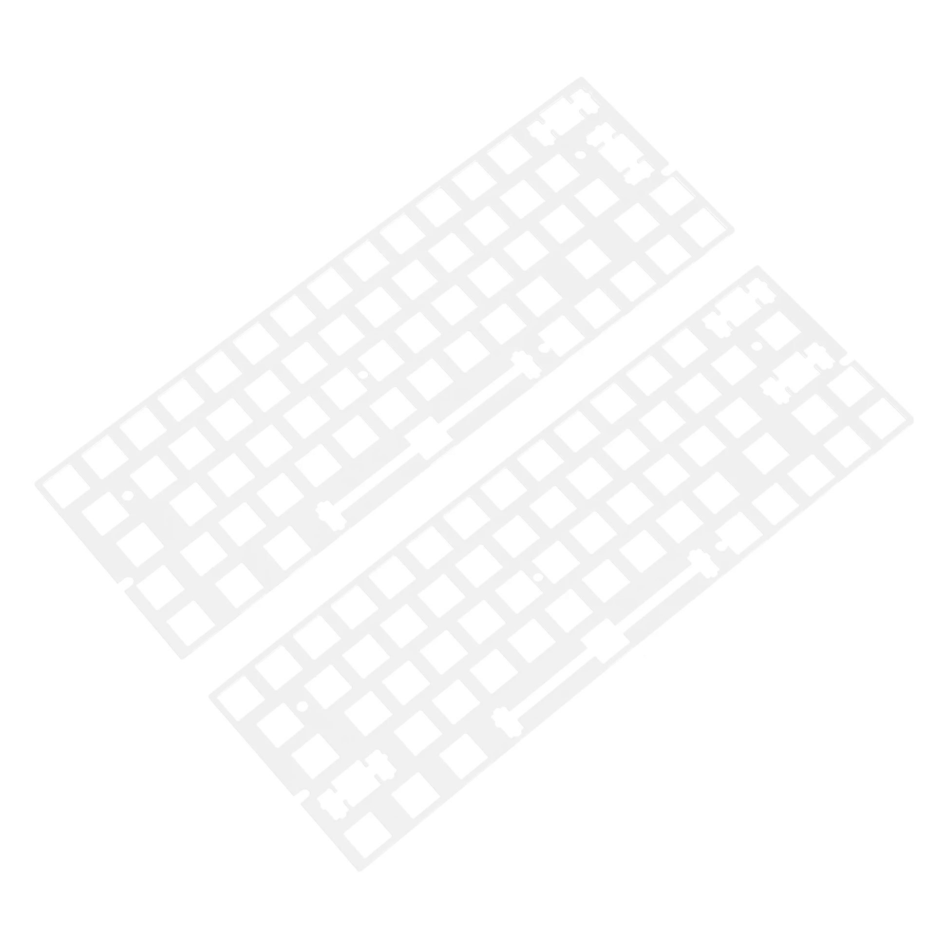 Plate Polycarbonate 60% GH60/GK61/DZ60 - Vue de dessus