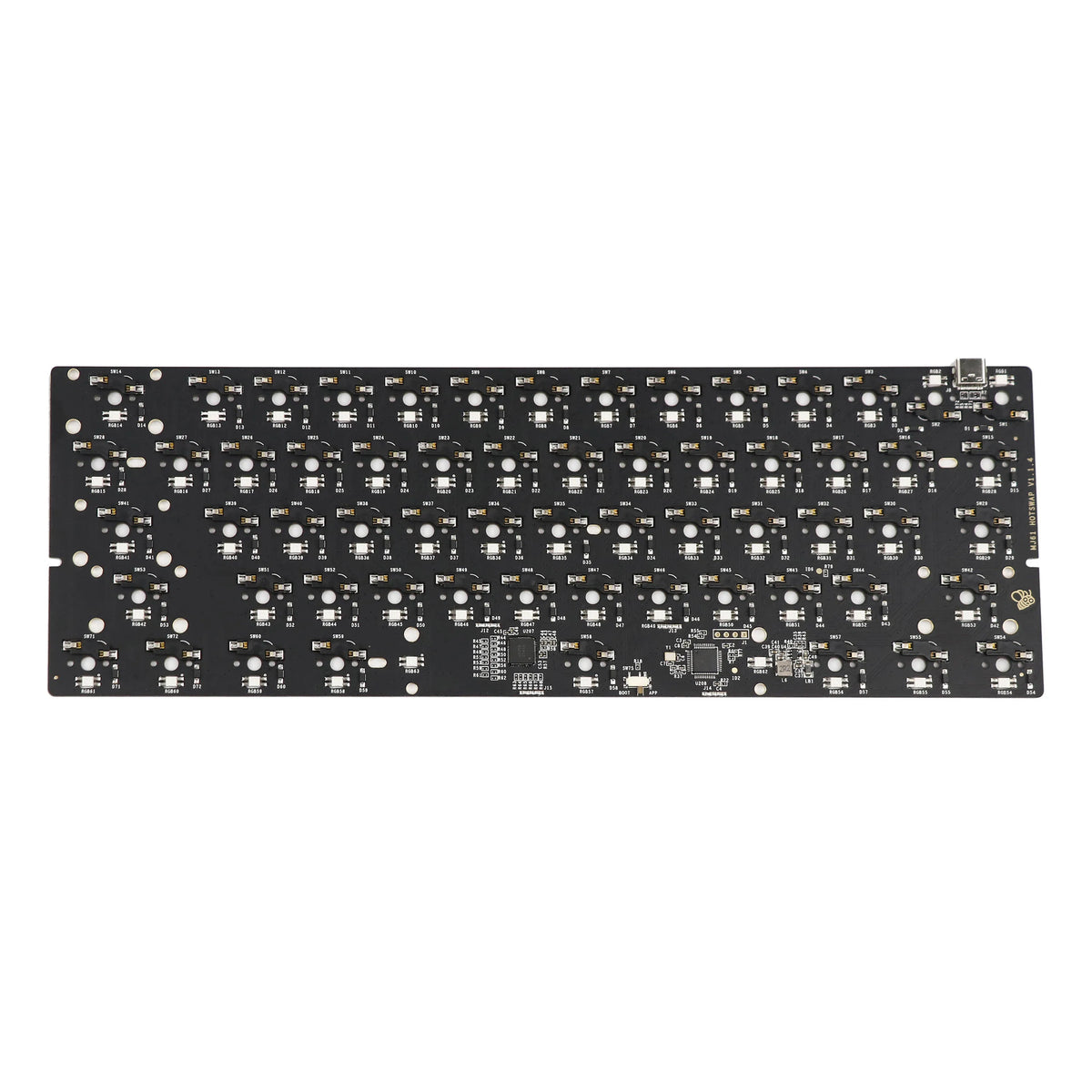 PCB 60% Hot Swap RGB - vue principale