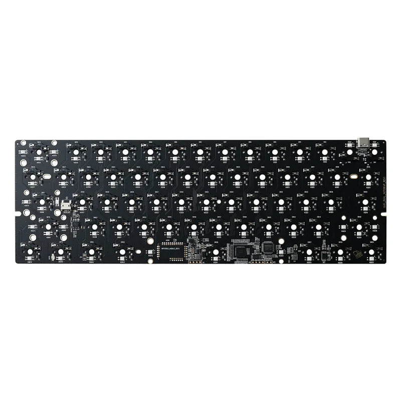 PCB 60% Hot Swap RGB - close-up touches