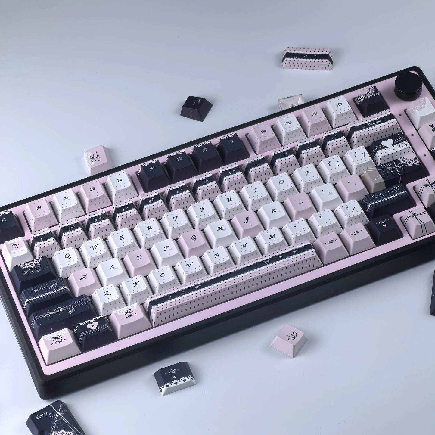 Keycaps Lolita Rosa und Blau