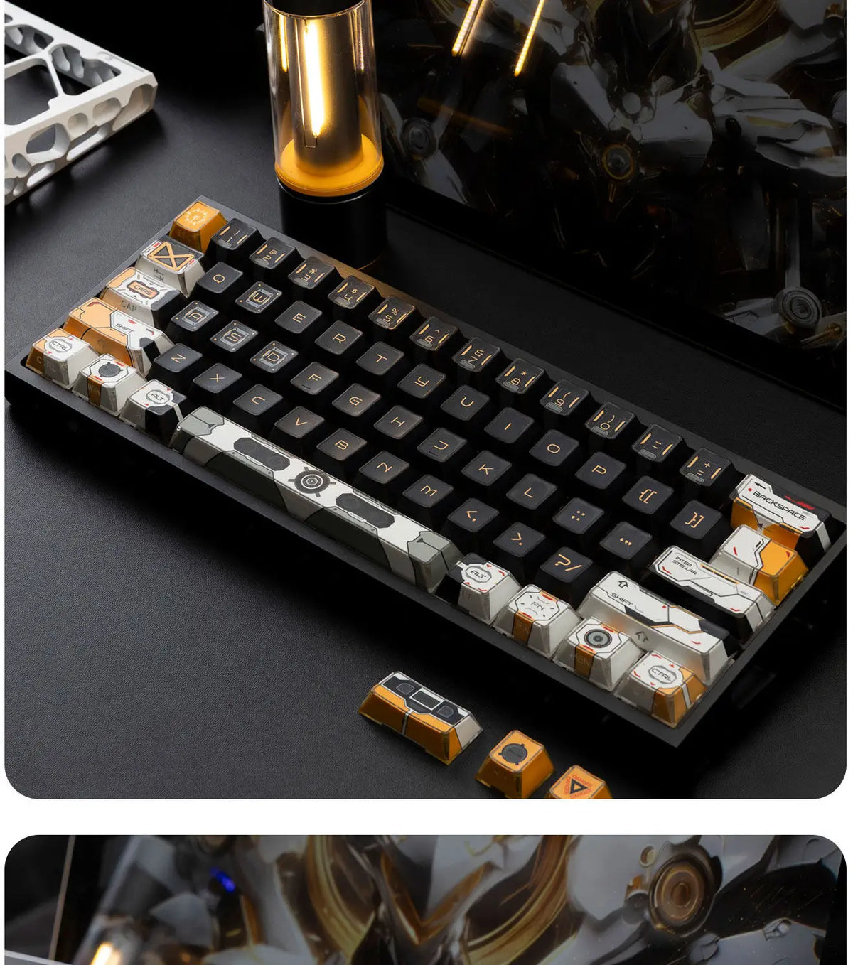 Interstellar Shine-Through Keycaps