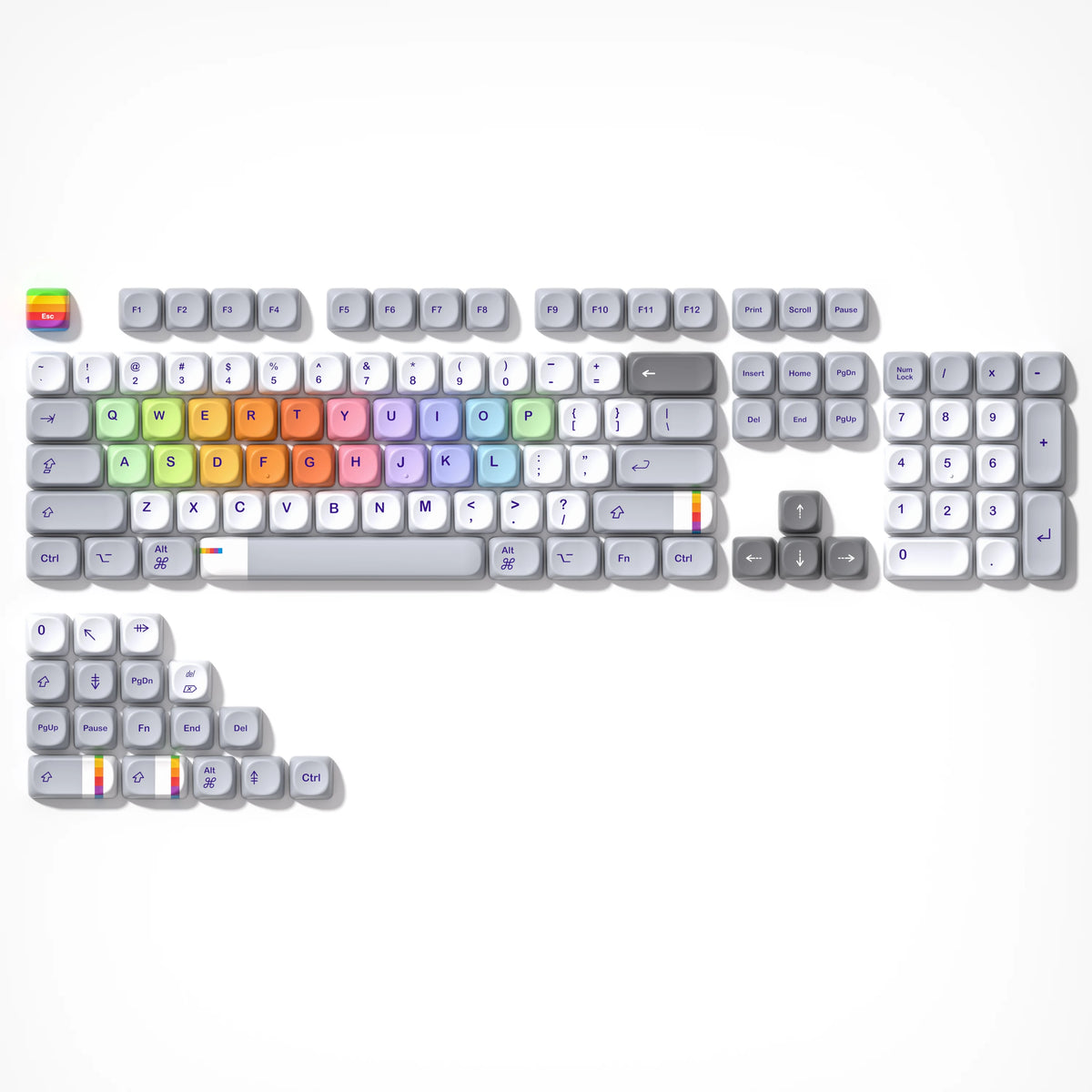 Keycaps QWERTY MOA 30 Styles