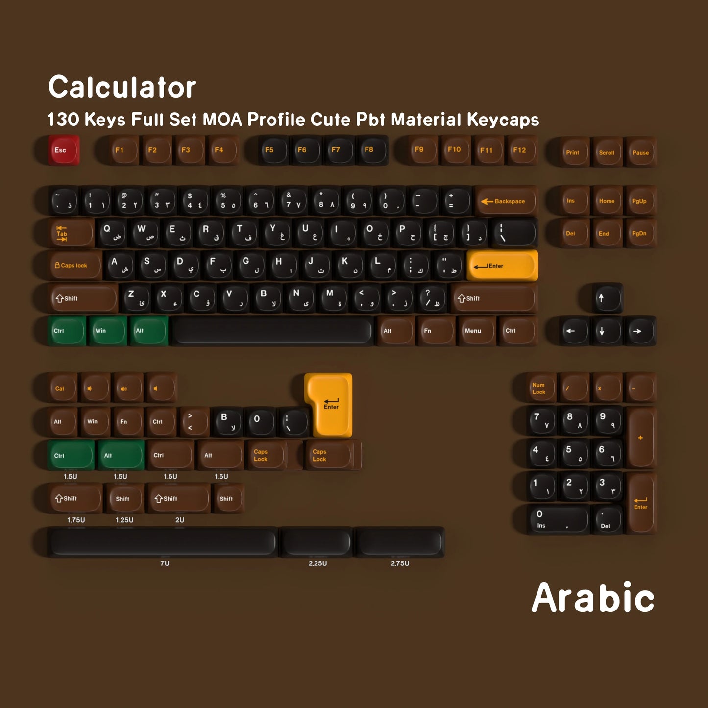 Keycaps AZERTY/QWERTY Calculatrice