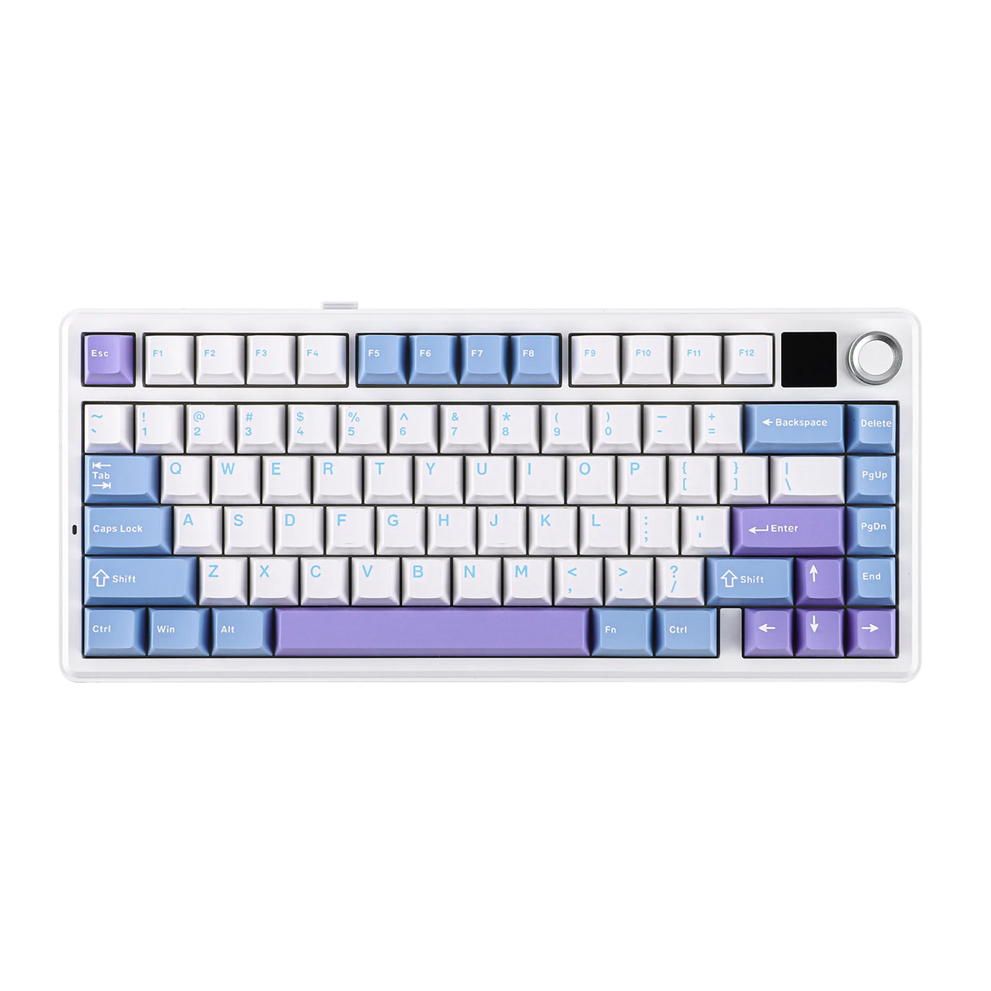 EPOMAKER F75 MAX Blanc & Bleu