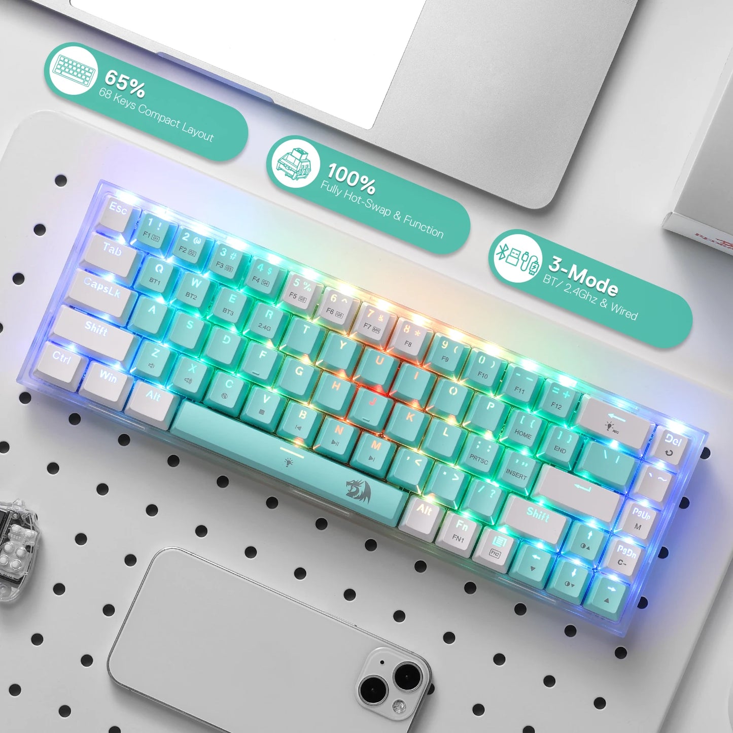 Redragon 65% - Vue de côté