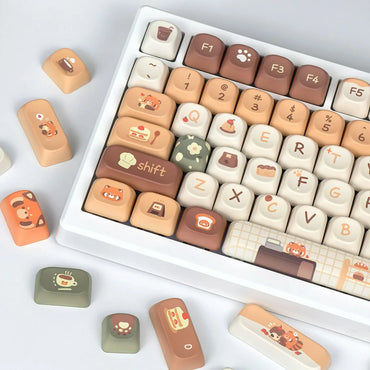 Keycaps AZERTY/QWERTY Red Panda