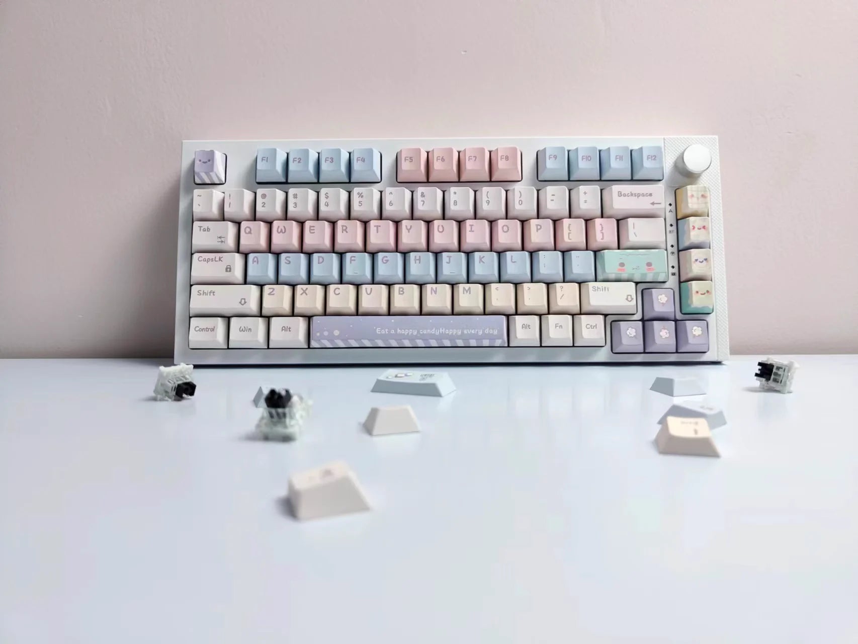 Keycaps AZERTY Candy Colorées - Coloris disponibles