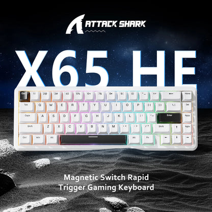 Attack Shark X65 HE Weiße Konturen
