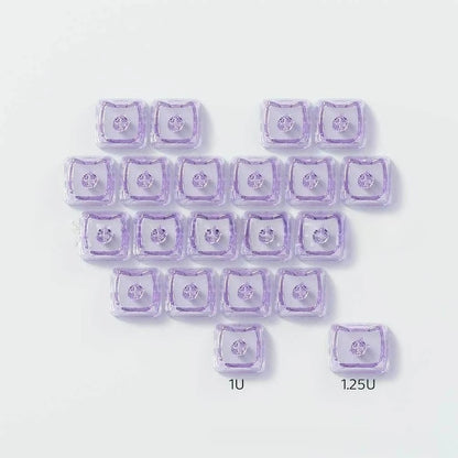 Keycaps Transparents 21 Touches