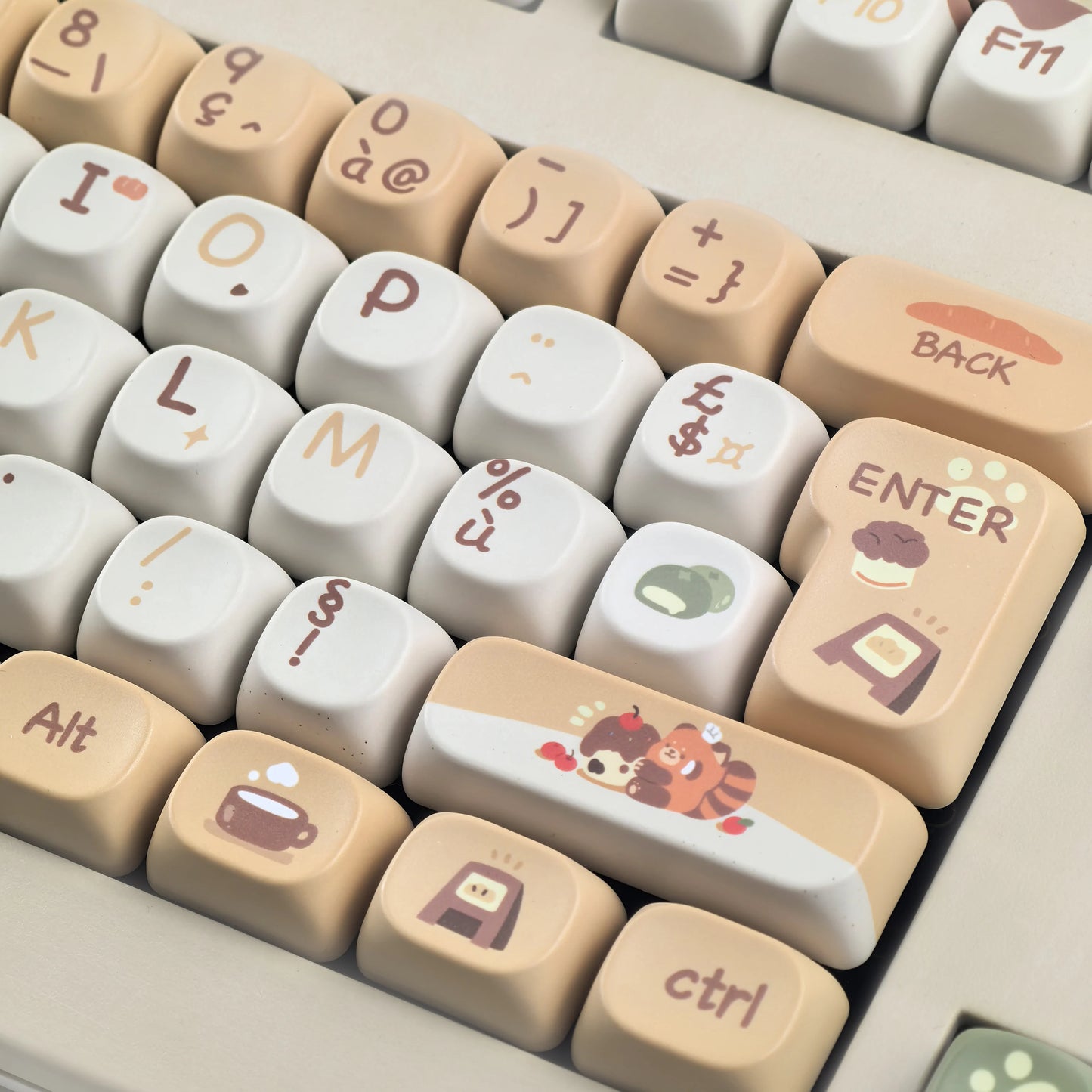 Keycaps AZERTY Red Panda Cafe
