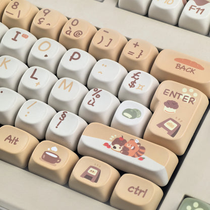 Keycaps AZERTY Red Panda Cafe