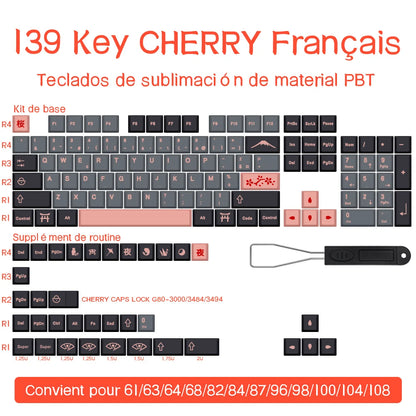 Keycaps AZERTY Japon - vue principale