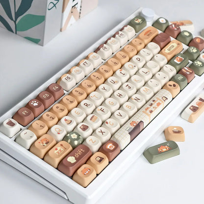 Keycaps AZERTY/QWERTY Red Panda