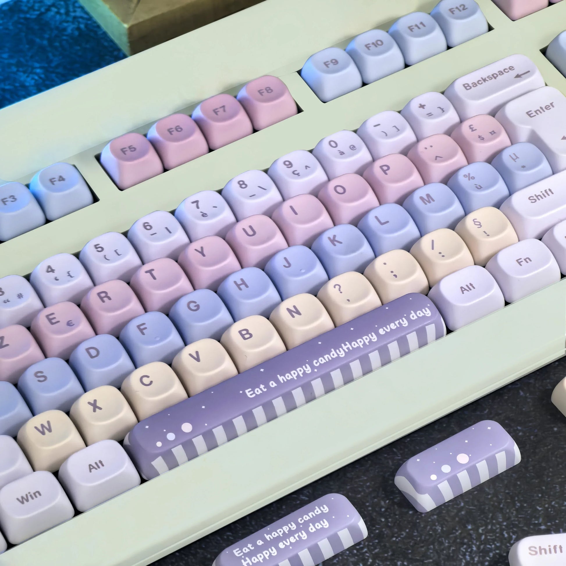 Keycaps AZERTY Candy Colorées - Détail