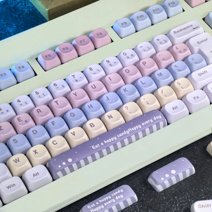 Keycaps AZERTY Candy Colorées - Détail