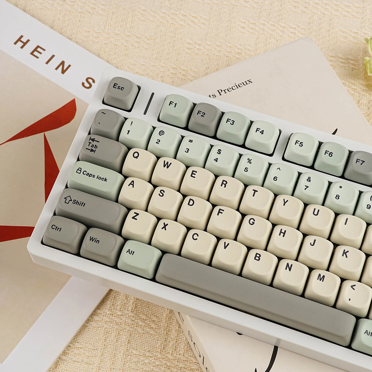 Keycaps AZERTY/QWERTY Salbeigrün