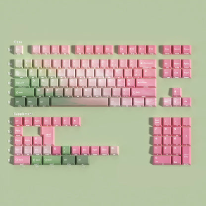 AZERTY Tastenkappen mit Pastellverlauf