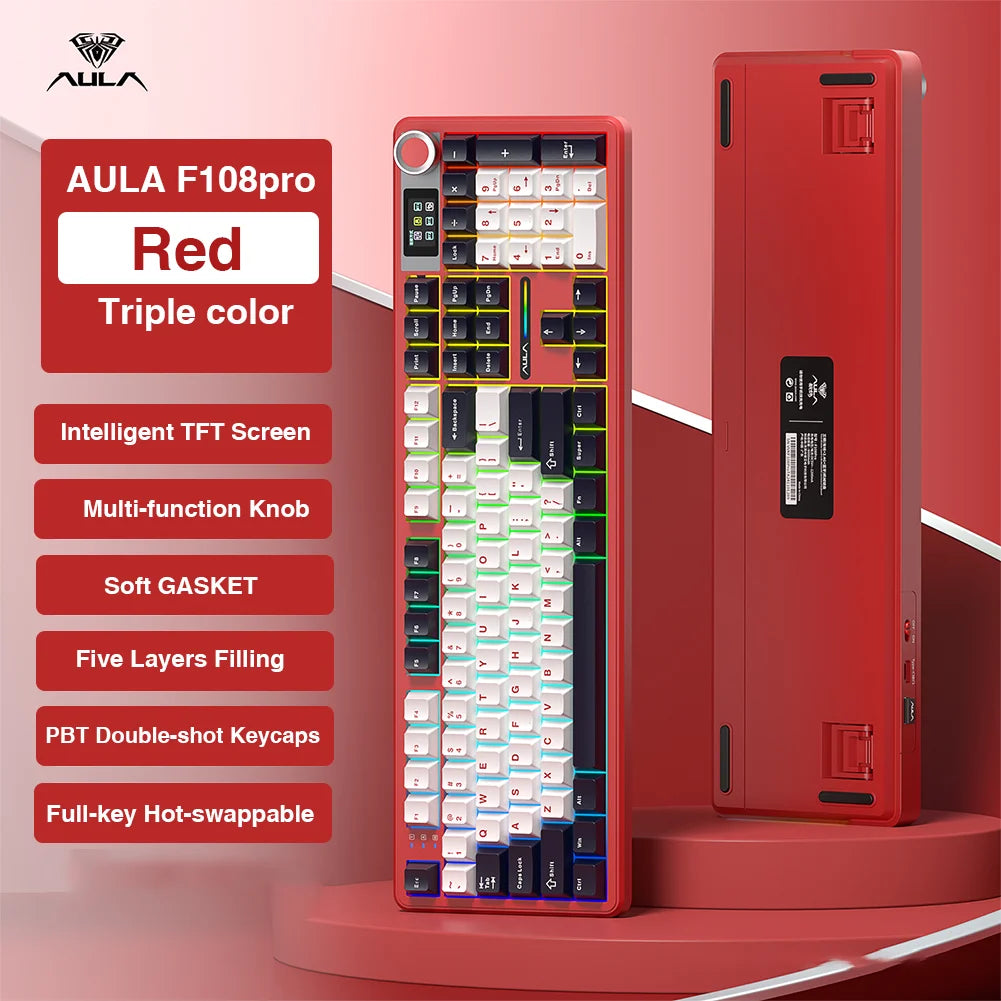 AULA F108 pro Rouge