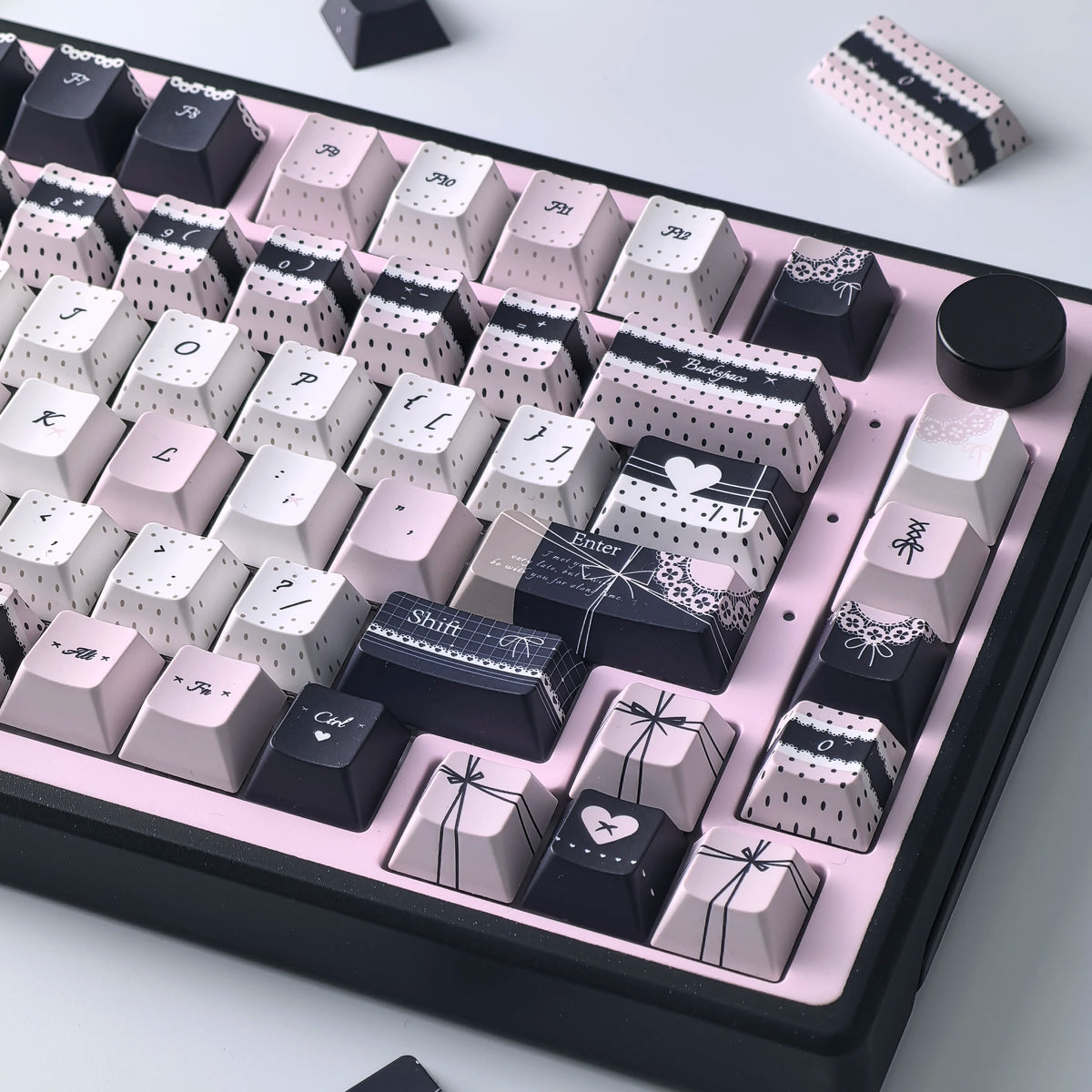 Keycaps Lolita Rosa und Blau