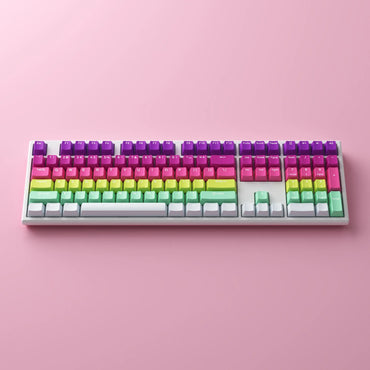 Akko Monsgeek MG108B Rainbow Full Size Tastatur, 5-Pin Hot-Swap-fähig, OEM-Profil, Multi-Mode RGB-Tastatur, Bluetooth 5.0, 2,4 GHz, Typ-C