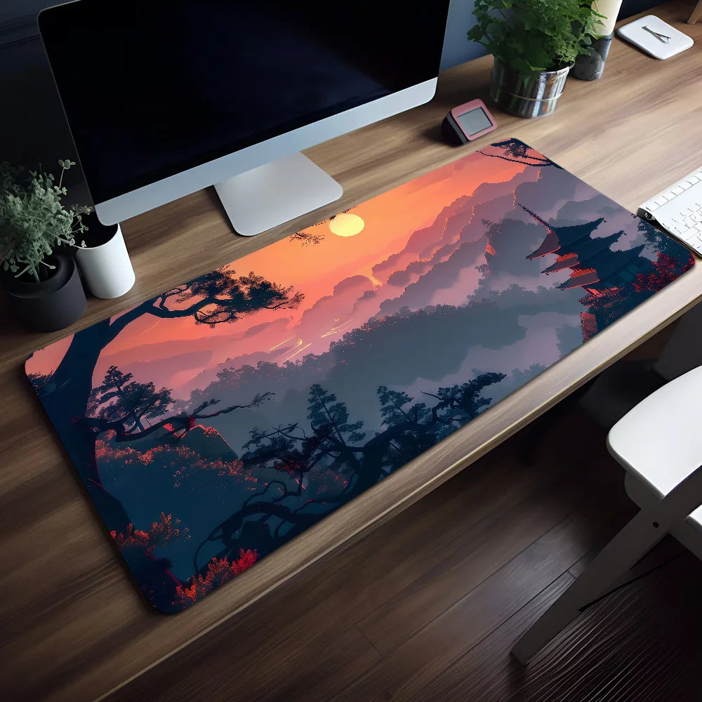 Tapis de Souris Coucher de Soleil Montagne - Vue 10