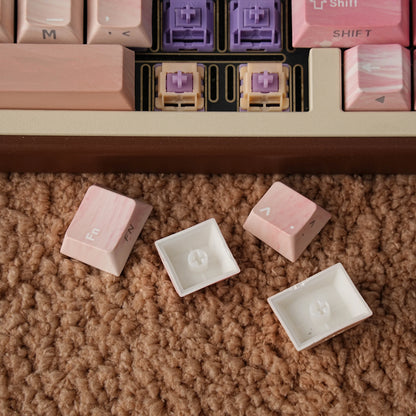 AZERTY Tastenkappen mit Pastellverlauf