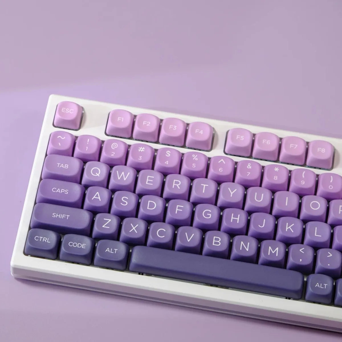 Keycaps Violet MOA - Vue de côté