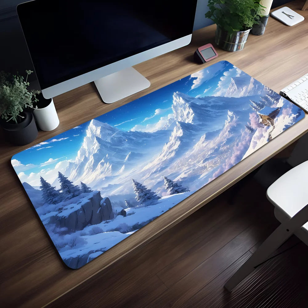 Tapis de Souris Coucher de Soleil Montagne - Vue principale