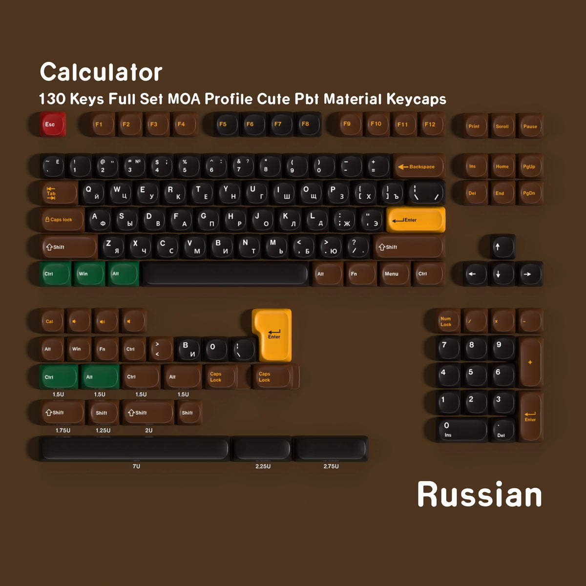 Keycaps AZERTY/QWERTY Calculatrice