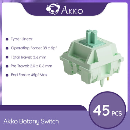 Akko V3 Pro Switches Taktiler/Linearer Schalter für mechanische Tastatur 45er-Pack austauschbarer Outemu Gateron Cherry MX-Tastenschalter