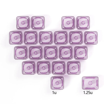 Keycaps Transparents 21 Touches
