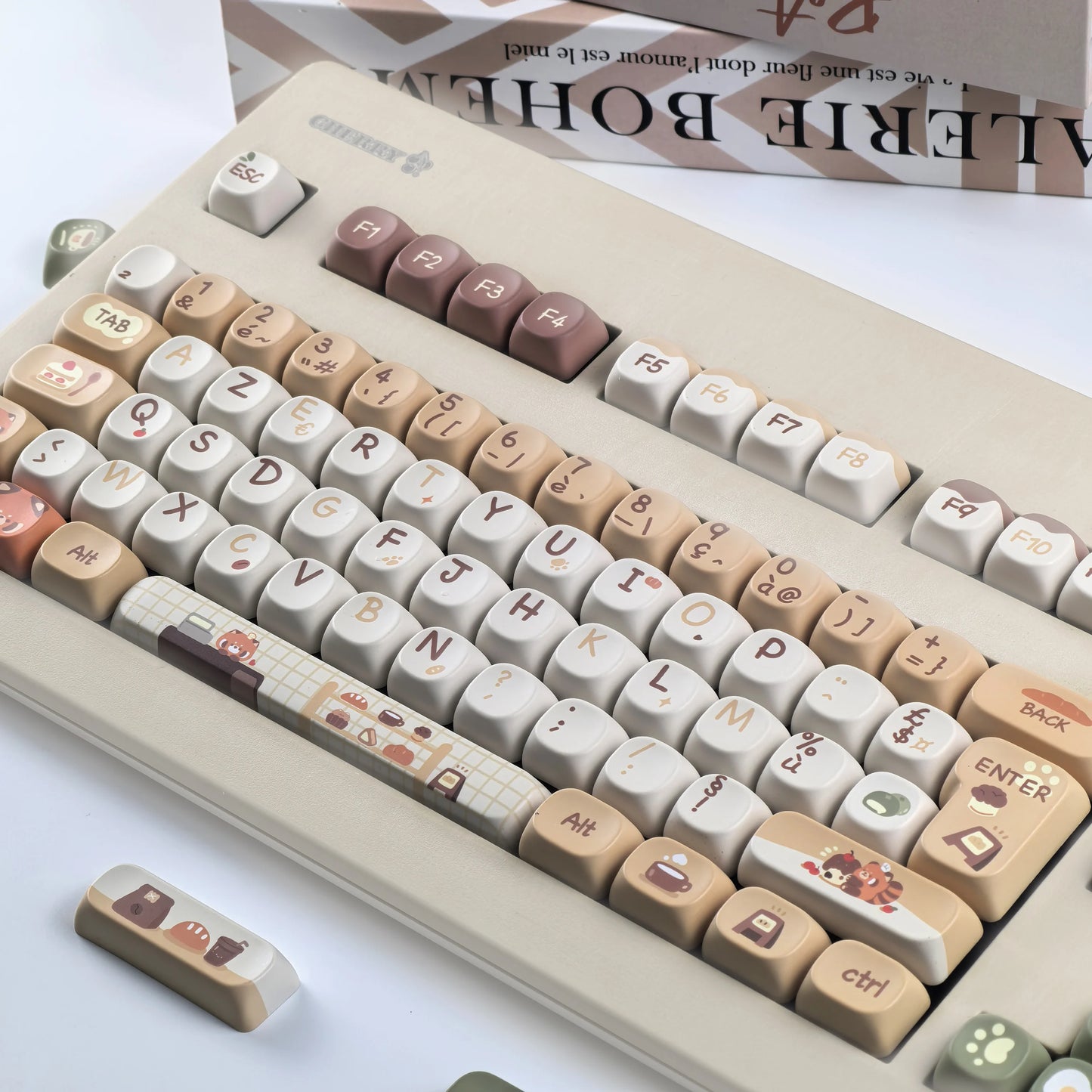 Keycaps AZERTY Red Panda Cafe